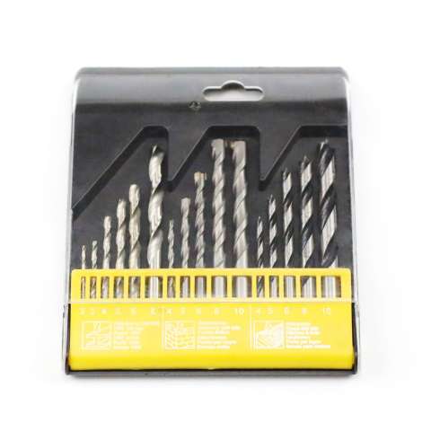16pcs mixed twist and electric hammer and wood drill bits set
