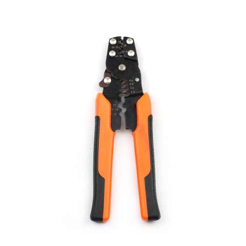 Multi-function self adjusting crimping plier cable wire stripper