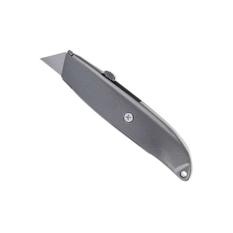 Portable retractable Aluminium alloy cutter utility knife with plastic handle