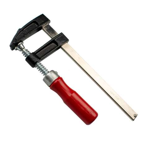 Light duty F clamp with wooden handle