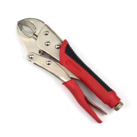 Round jaw locking plier