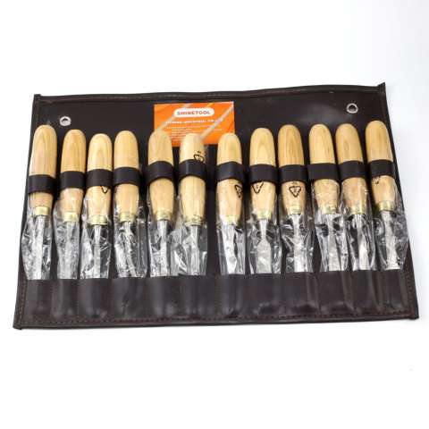 12pcs wood carve chisel set