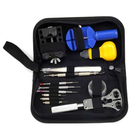 Professional spring bar tool remover opener link pin wrist watch repair kit with carrying case
