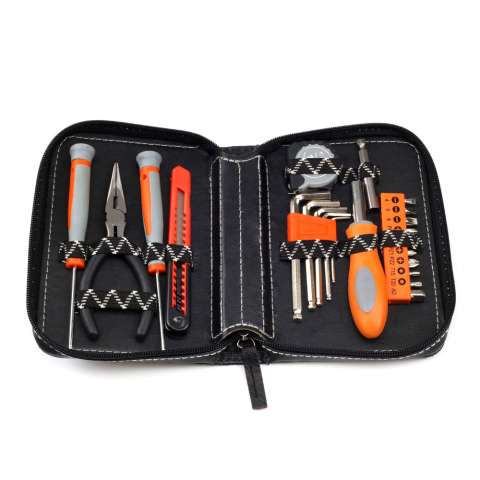 22pcs house maintain hand tool set with zipper bag packing