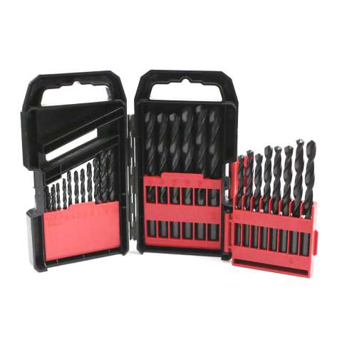 29pcs DIN338 SAE twist drll bits set with new style plastic box