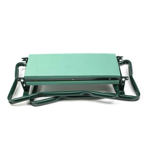 Portable foldable steel garden stool seat