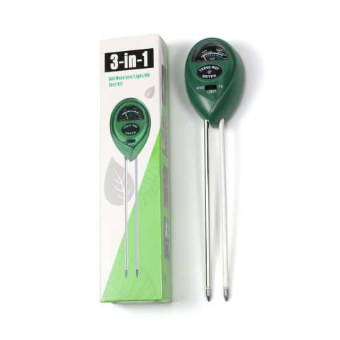 3 in 1 three-way garden plant flower light moist moisture PH soil tester kit