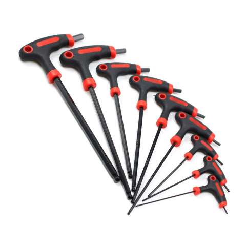 9pcs ball pein hex key wrench set