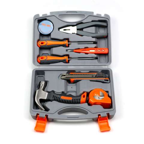 8pcs household hand tools kit for house maintaining with pliers screwdrivers