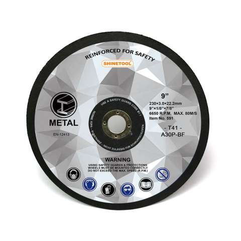 Resin bond reinforced abrasive cut off wheel cutting disc for metal inox and stainless steel