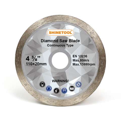 Cold pressed wet cutting type continuous circular diamond saw blade