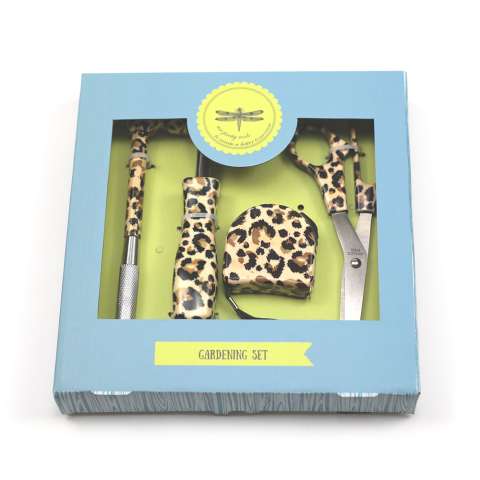 4pcs multi-function household gift hand tool set with leopard print surface