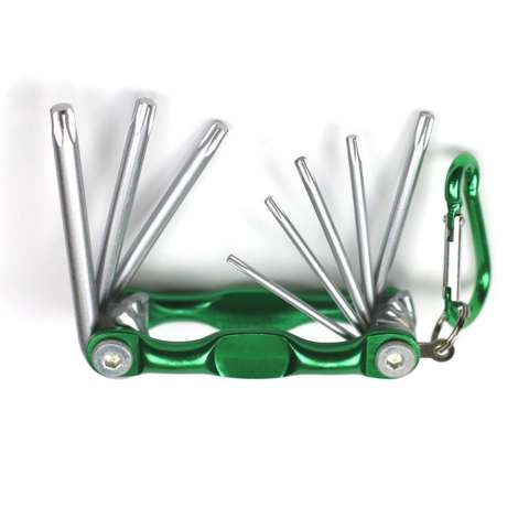 8pcs folding torx key spanner wrench set with aluminium alloy frame