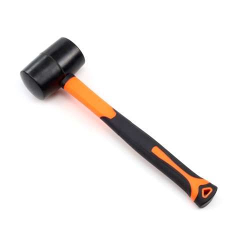 American type black rubber mallet with new style plastic-coating handle