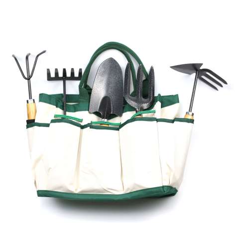 5pcs trovel fork rake cultivator double toe mixed garden tools set