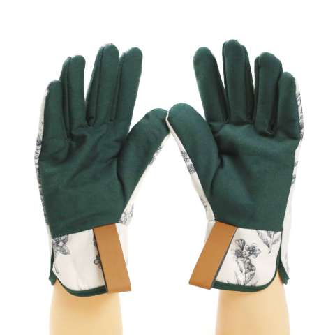 Flower pattern printed garden working gloves with or without lining