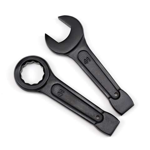 Slugging open wrench and slugging ring wrench