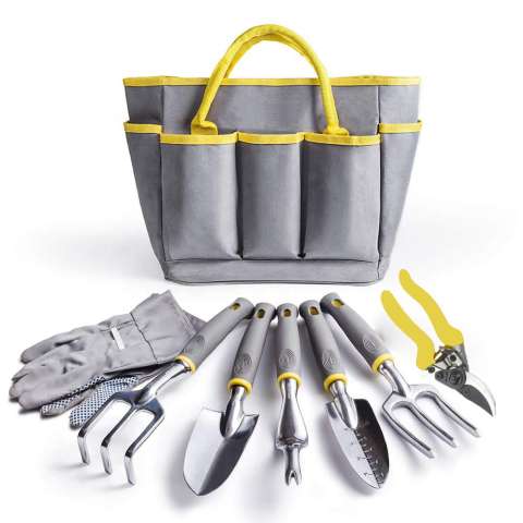 Aluminum alloy material garden tool set with bag