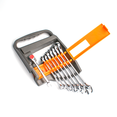 8pcs ratchet combination wrench set