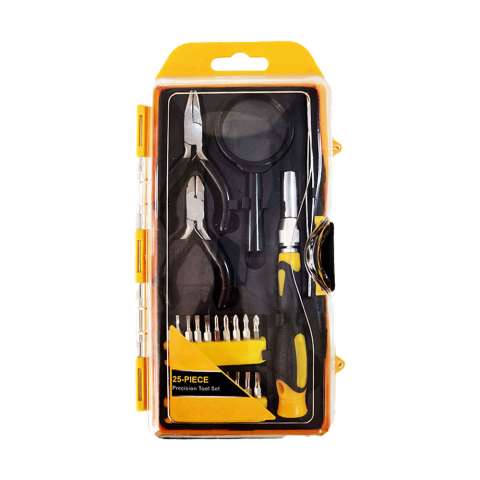 Chrome vanadium Material 25pcs Mini Pliers Screw Bit Electric Precision Screwdriver Set