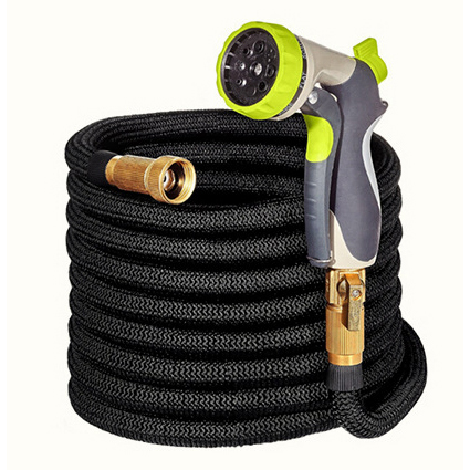 Lightweight expandable hose with spray gun