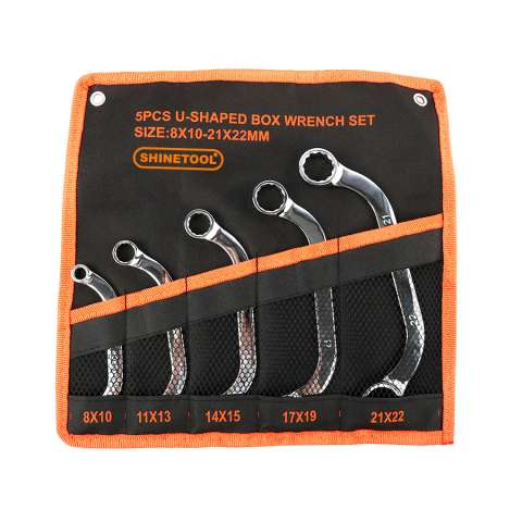 5pcs U-shaped box wrench set