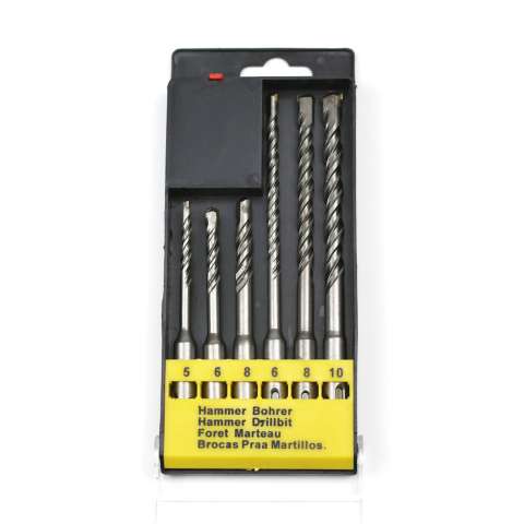 6pcs hammer drill bits set