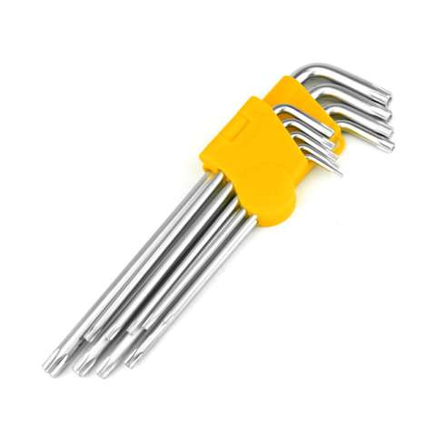 9pcs torx head hexagonal key wrench set