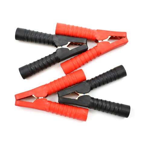 Car battery emergency accessories 4pcs clamp of booster cable with anti slip handle
