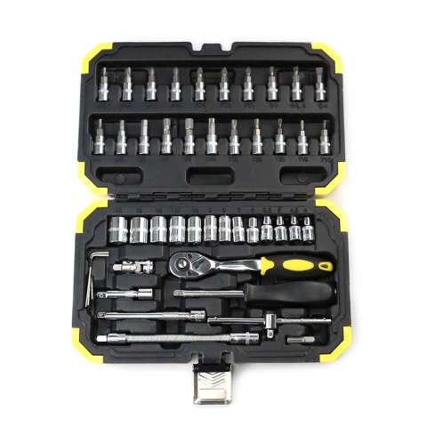 46pcs socket set DIY home repair kit with 72 teeth ratchet handle