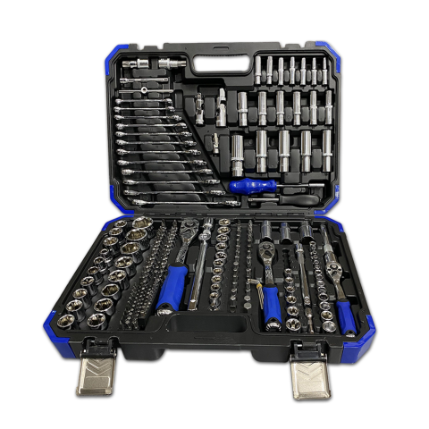 216pcs combination 1/2 3/8 1/4 inch ratchet wrench socket set