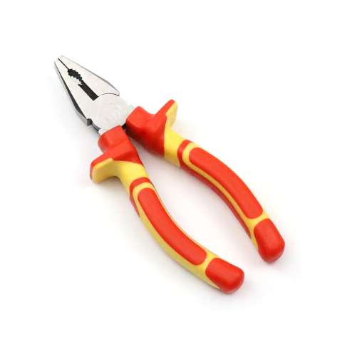Carbon steel combination pliers with insulated handle