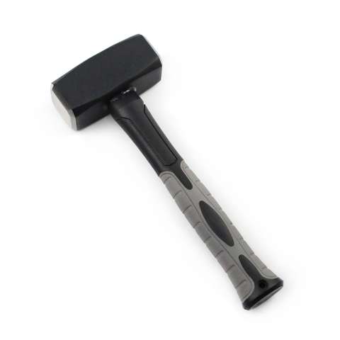 Germany type stoning hammer with double color plastic coated fiberglass handle