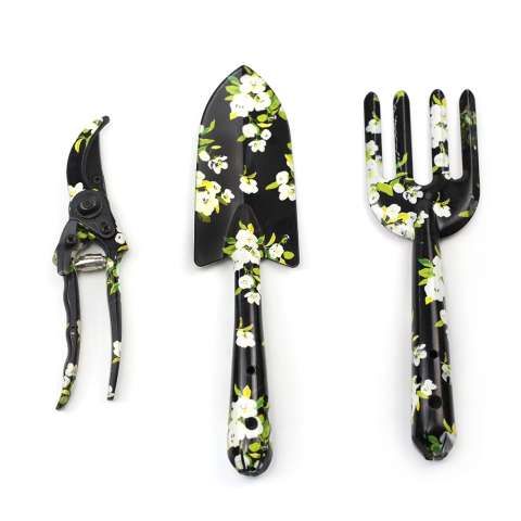 3pcs colorful printed garden tools shovel rake and scissor
