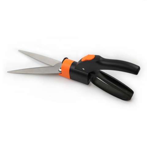 Branches and shrubs pruning scissors with versatile 360 rotating stainless steel blades