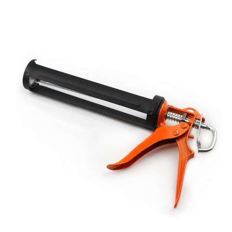 Silicone sealant manual glue caulking gun with black powder coated surface