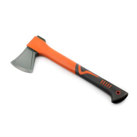 Integrated plastic wrapped handle axe
