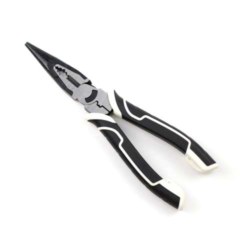 Multi-function Chrome Vanadium long nose pliers with plastic handle