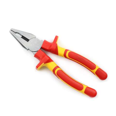 Carbon steel combination pliers with insulated handle