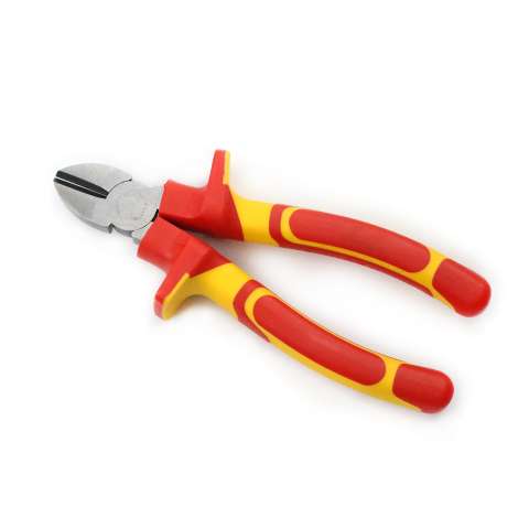 Carbon steel diagonal cutting pliers with insulated handle