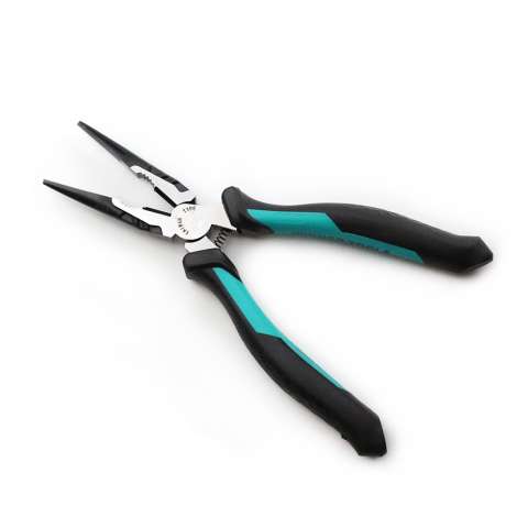 Multifunctional combination long nose diagonal cutting pliers with anti slip TPR handle